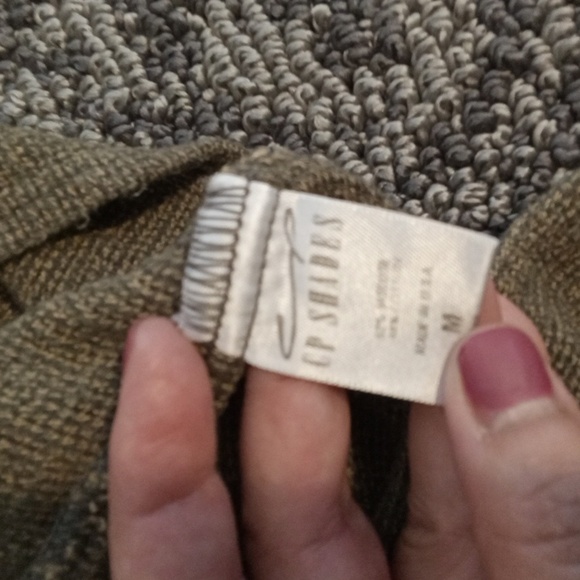 CP Shades Green Crew Neck Sweater Relaxed Fit Pullover Womens Medium Oversized - Picture 4 of 10